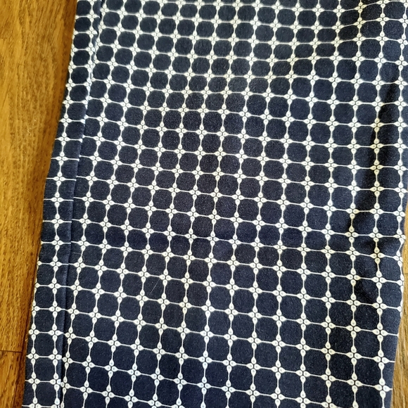 Adrianna Papell Navy Blue and White Ankle Pants 👖 SZ 12. 🆕 - Picture 2 of 5